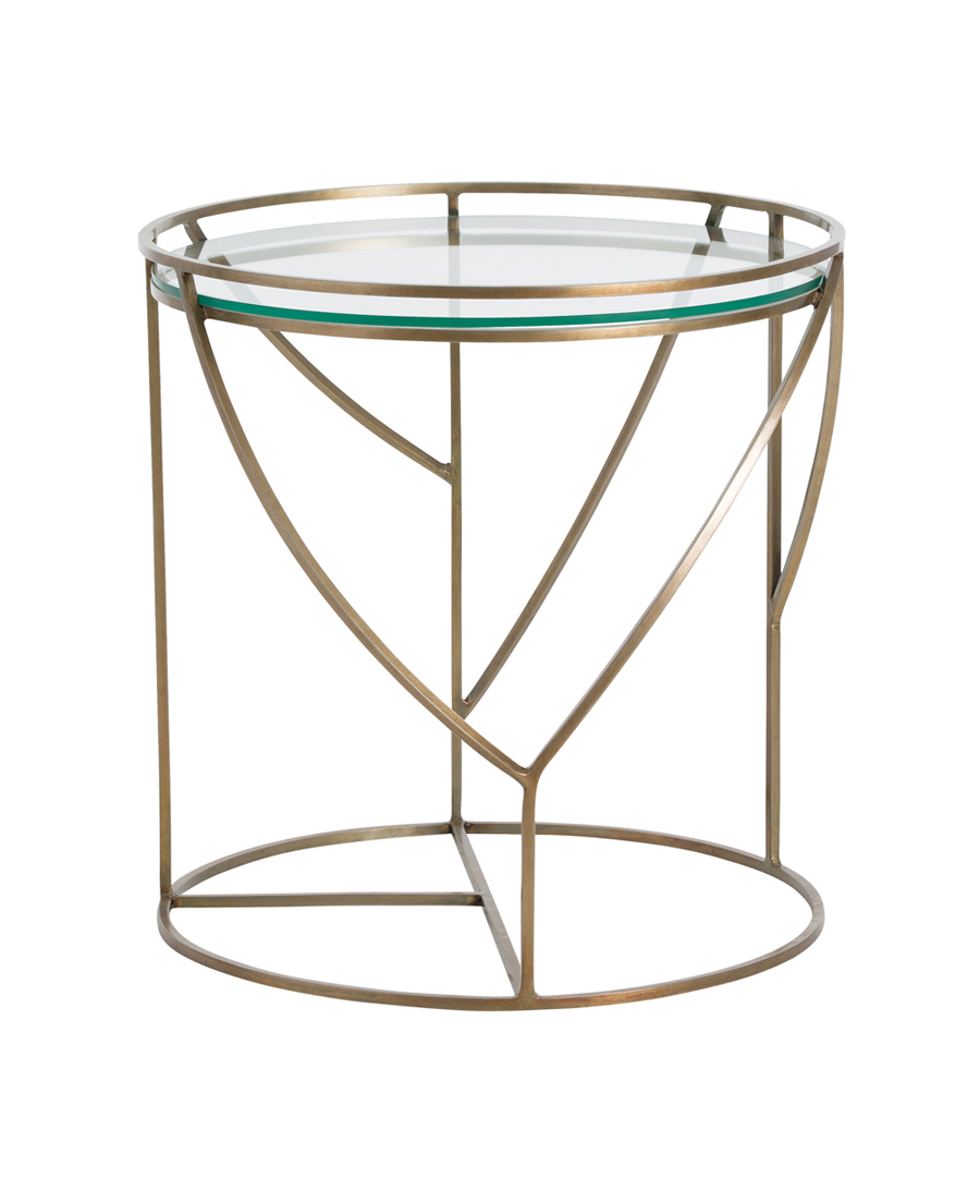 Brass Deco Side Table
