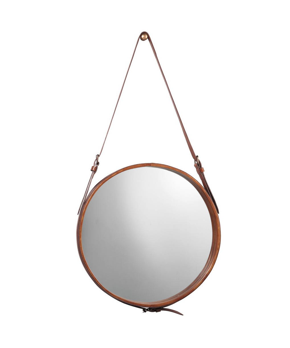 James Brown Leather Mirror