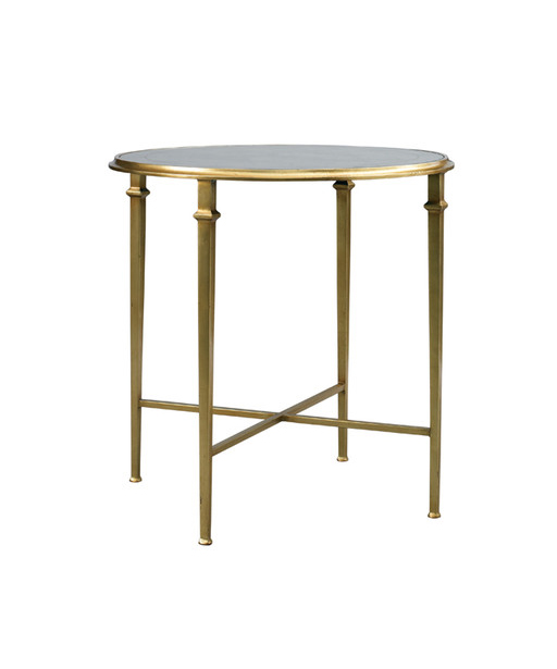 Barlow Round End Table Gold