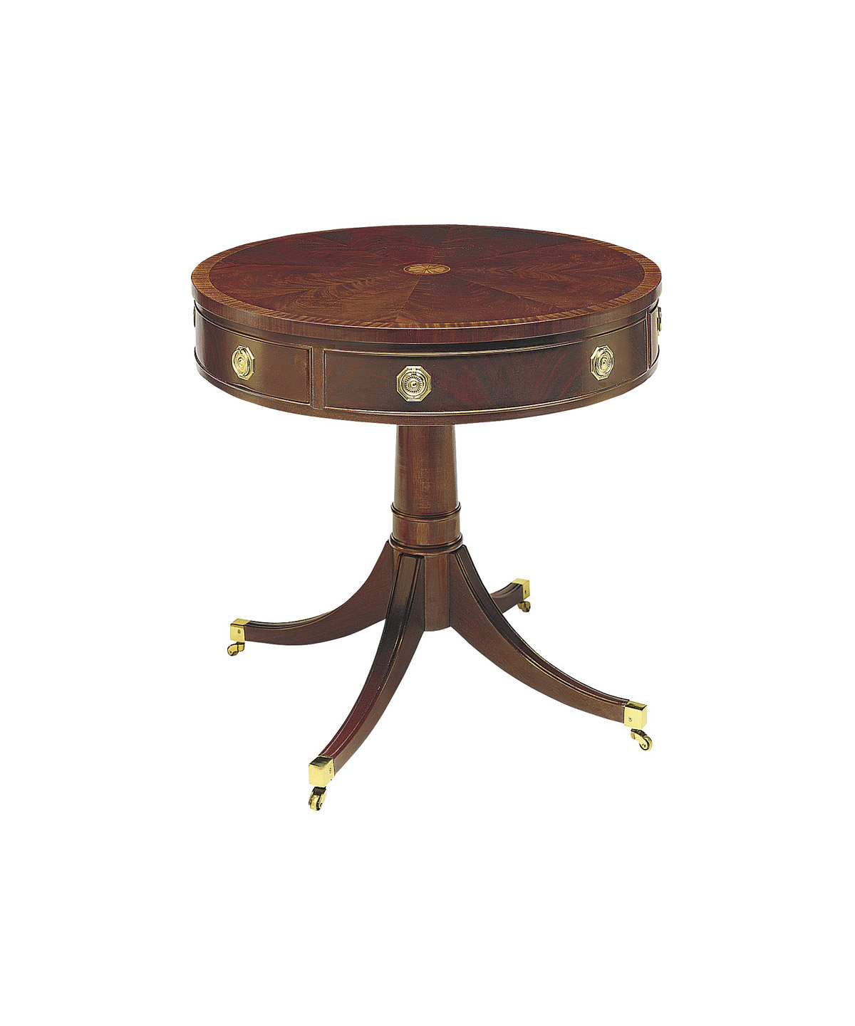 Pedestal Drum Table 1 Kurtz Collection
