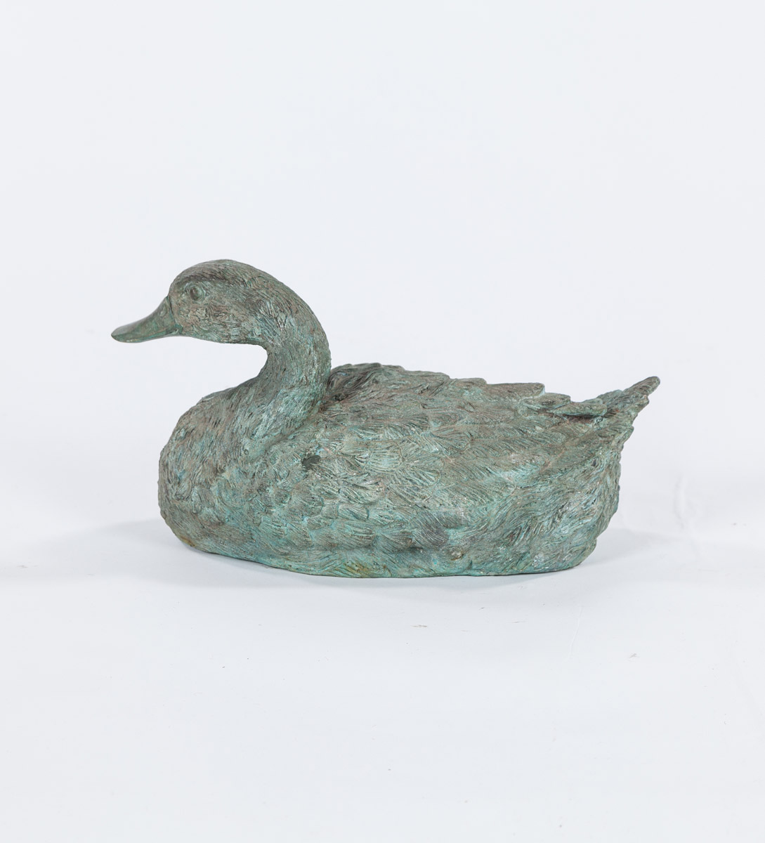 Brass Duck Sculptures, Set of Two