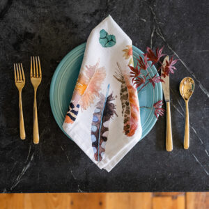 Besty Olmdsted Feathers Napkin