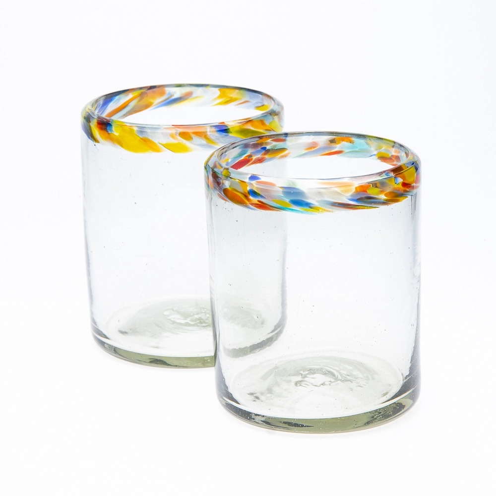 Kurtz Collection-GE78700-Mezcal For Life-Confetti Marg Glass