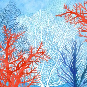 Kurtz Collection-PPD-The Ocean-Coral-Beverage-Napkin