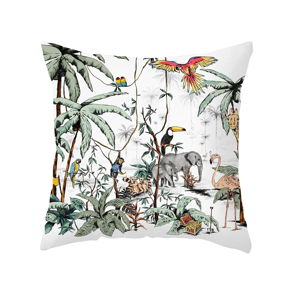 Gangster Schandelijk Manifestatie Tonal Jungle Pillow | Kurtz Collection