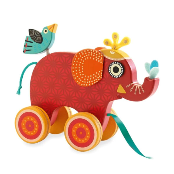 Kurtz Collection-Djeco-Indy Push & Pull Elephant