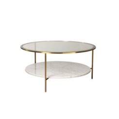 Kurtz-Collection-Mr Brown-Barlow-Coffee-Table-Marble-Glass