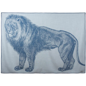 ThomasPaul-Lion Throw Teal