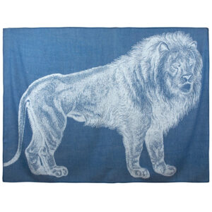 ThomasPaul-Lion Throw Teal