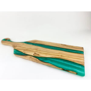 GE49779- Natural Olive Wood-Olive Wood Resin Serving Board