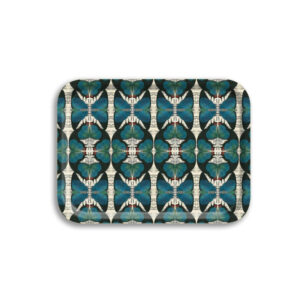 GE66547-Avenida Home-Blue Butterfly Birch Wood Tray