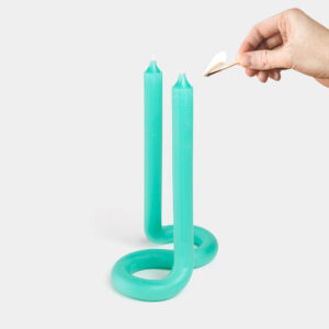 GE75396-54 Celsius-Turquoise Twist Candle