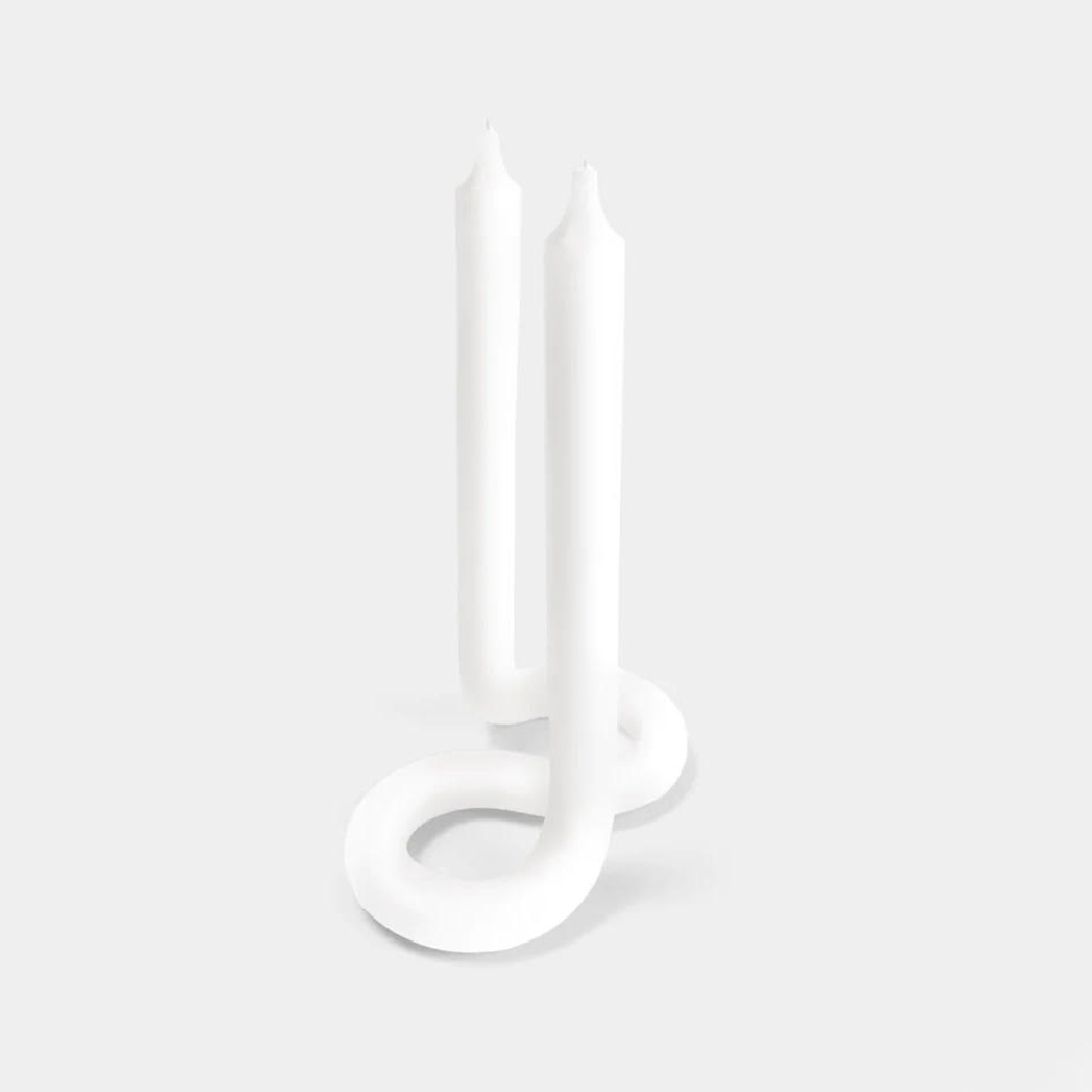 54 celsius- twist white candle