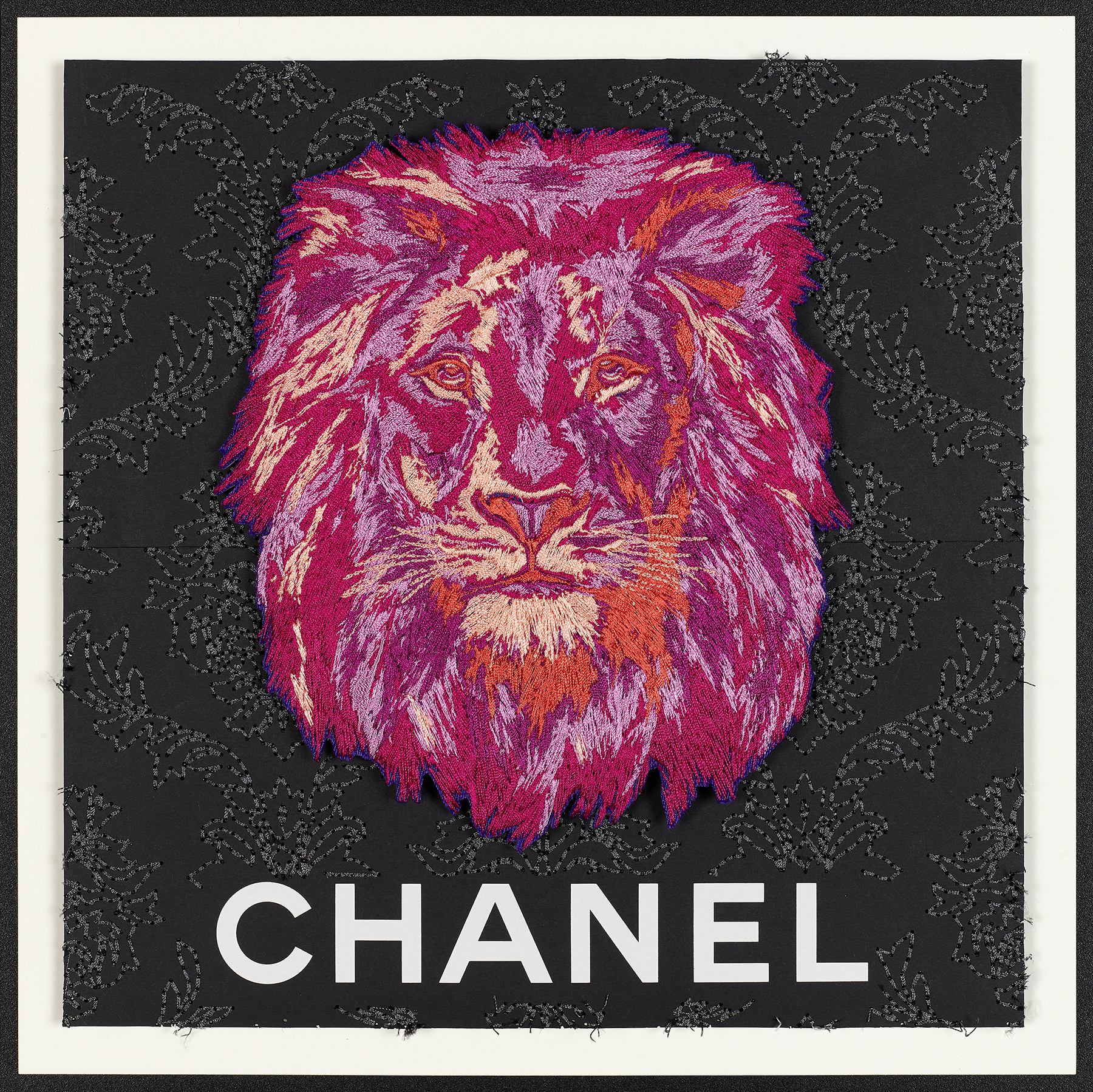 Kurtz Collection  Acrylic Wall Décor Chanel Lion 12 x 12 x 2