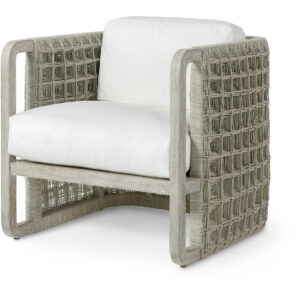 Damien Lounge Chair in Grey