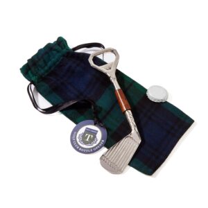 Golf Club Bottle Opener in pouch