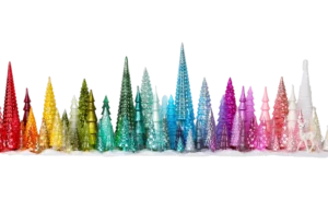 Large Glass Hue Trees