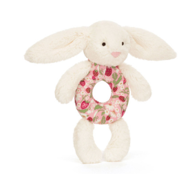 Blossom Cream  Bunny Ring Rattle