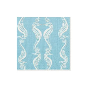 Seahorses Robin's Egg Napkin Cocktail