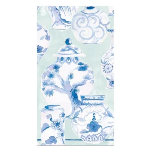 Glazed Porcelain Celadon-Ppr Linen Guest Towel