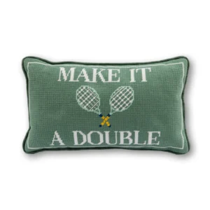 Make It A Double Needlepoint Pillow