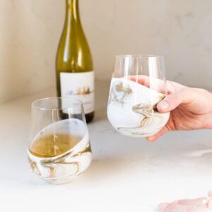 Resin Coated Wine Glass