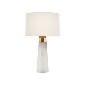 Olsen 15 inch Cordless Accent Lamp by AERIN with natural alabaster base